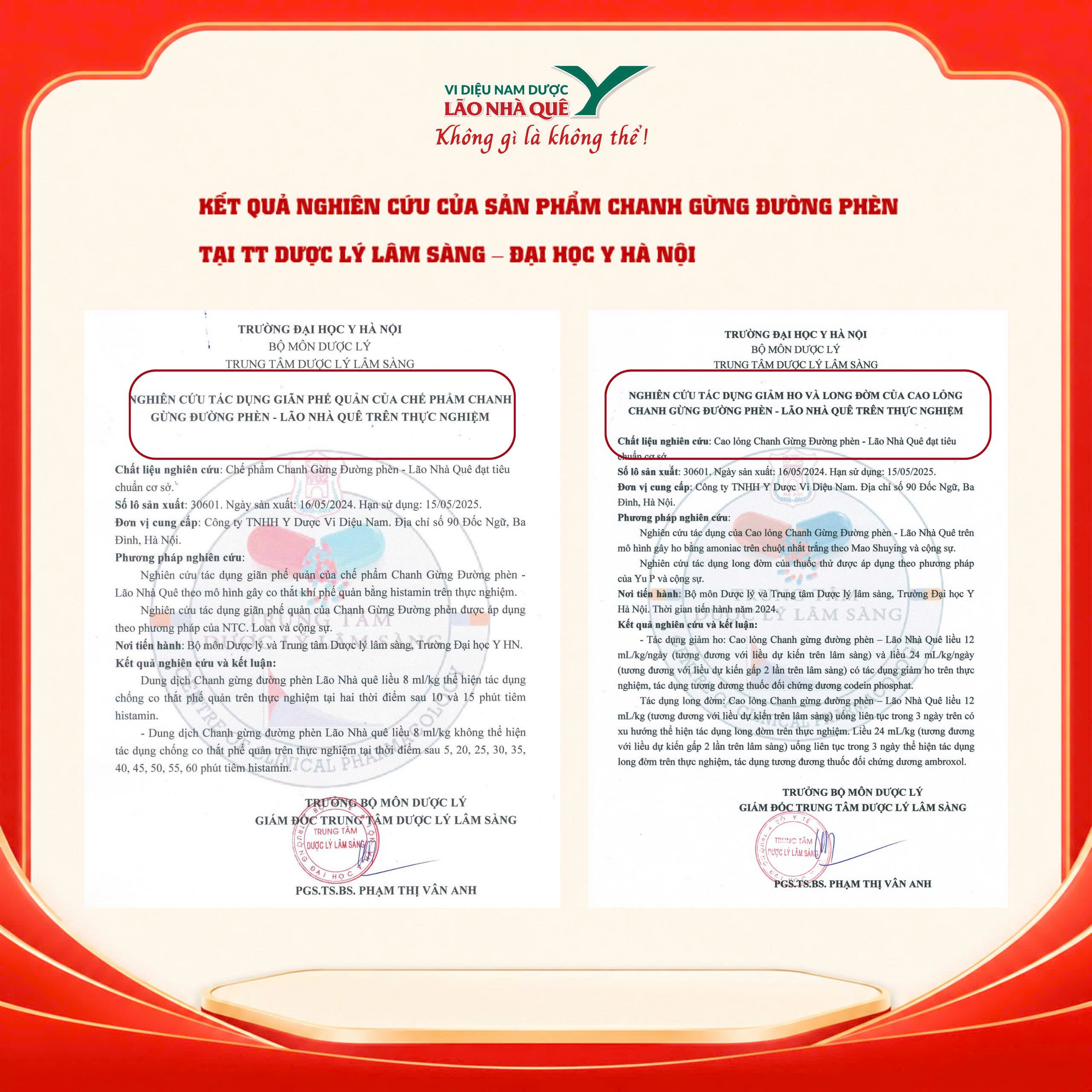 Nghiên cứu Chanh Gừng Đường Phèn