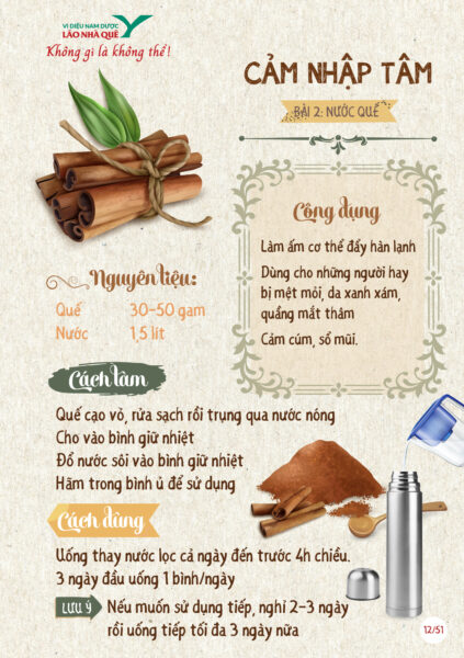 Quế hãm nước sôi