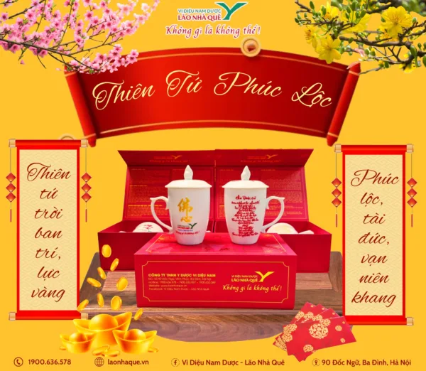 Bộ đôi cốc Thiên Tứ Phúc Lộc